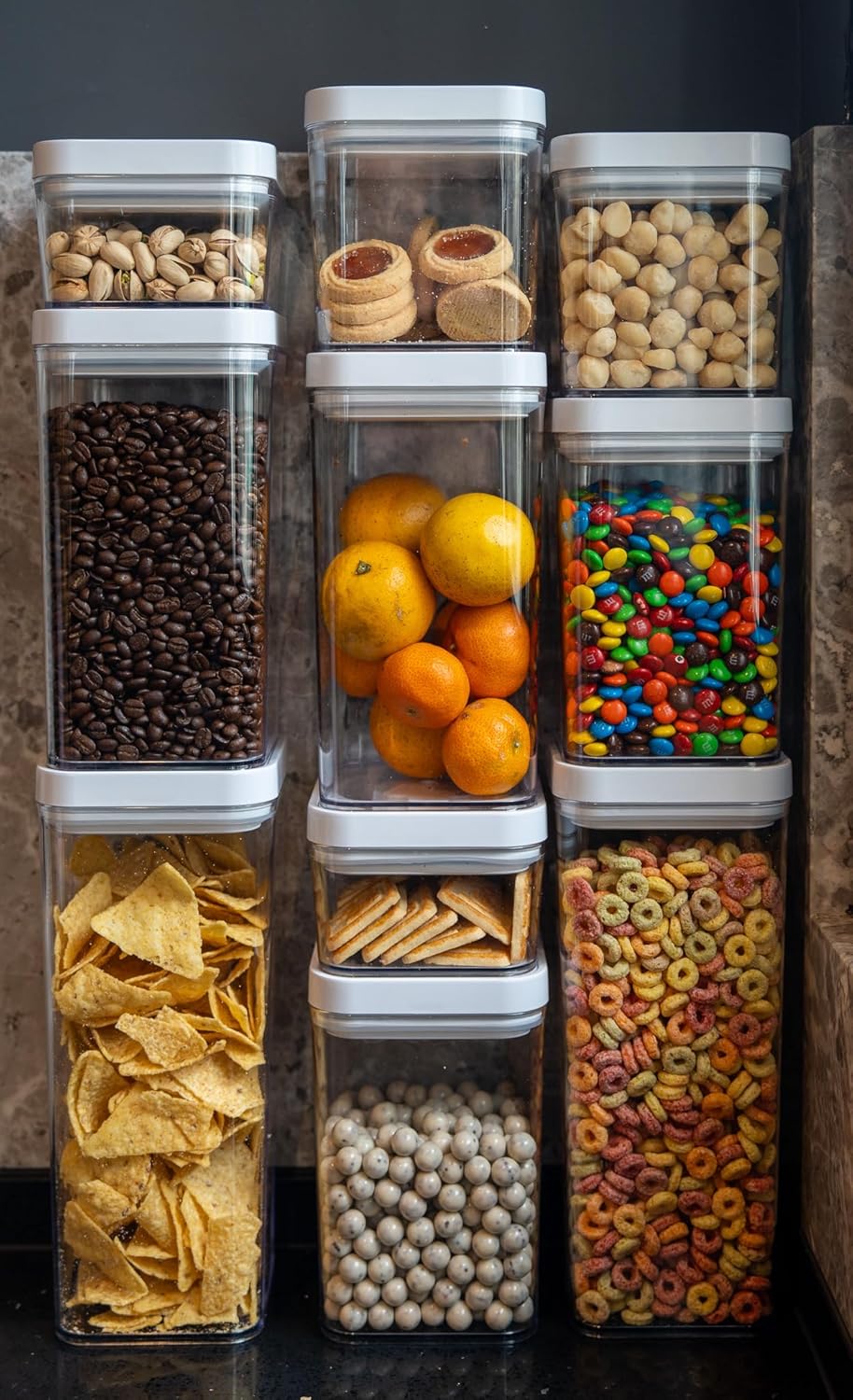10-Piece Square Pantry Container Set