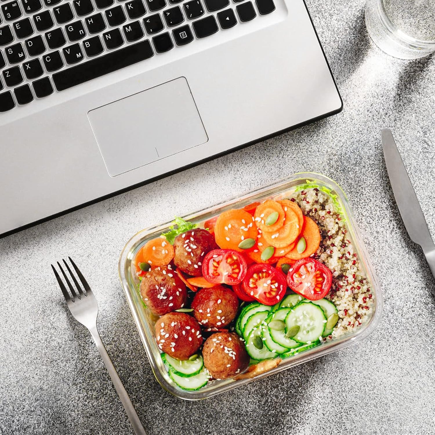 24-Piece Glass Meal Prep Set