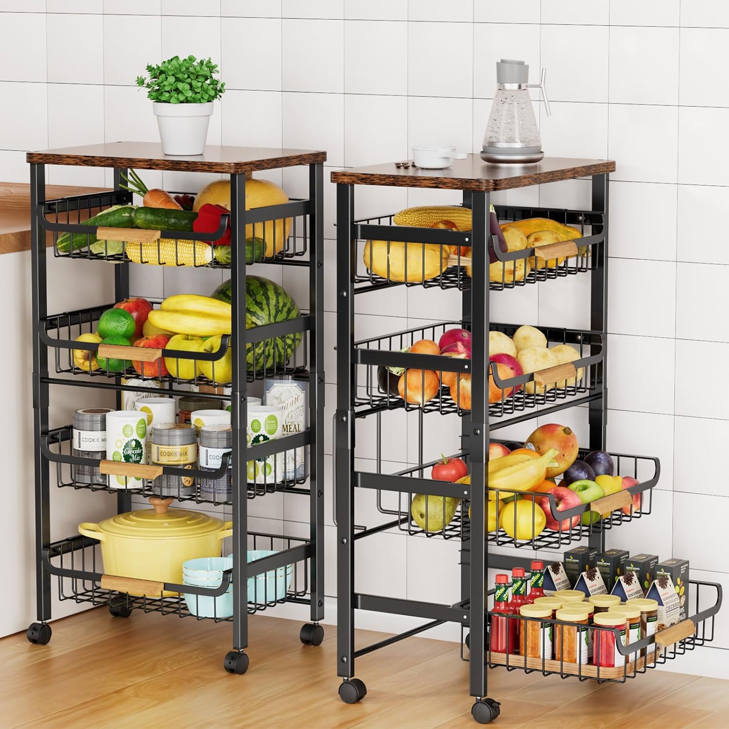 5-Tier Rolling Storage Cart