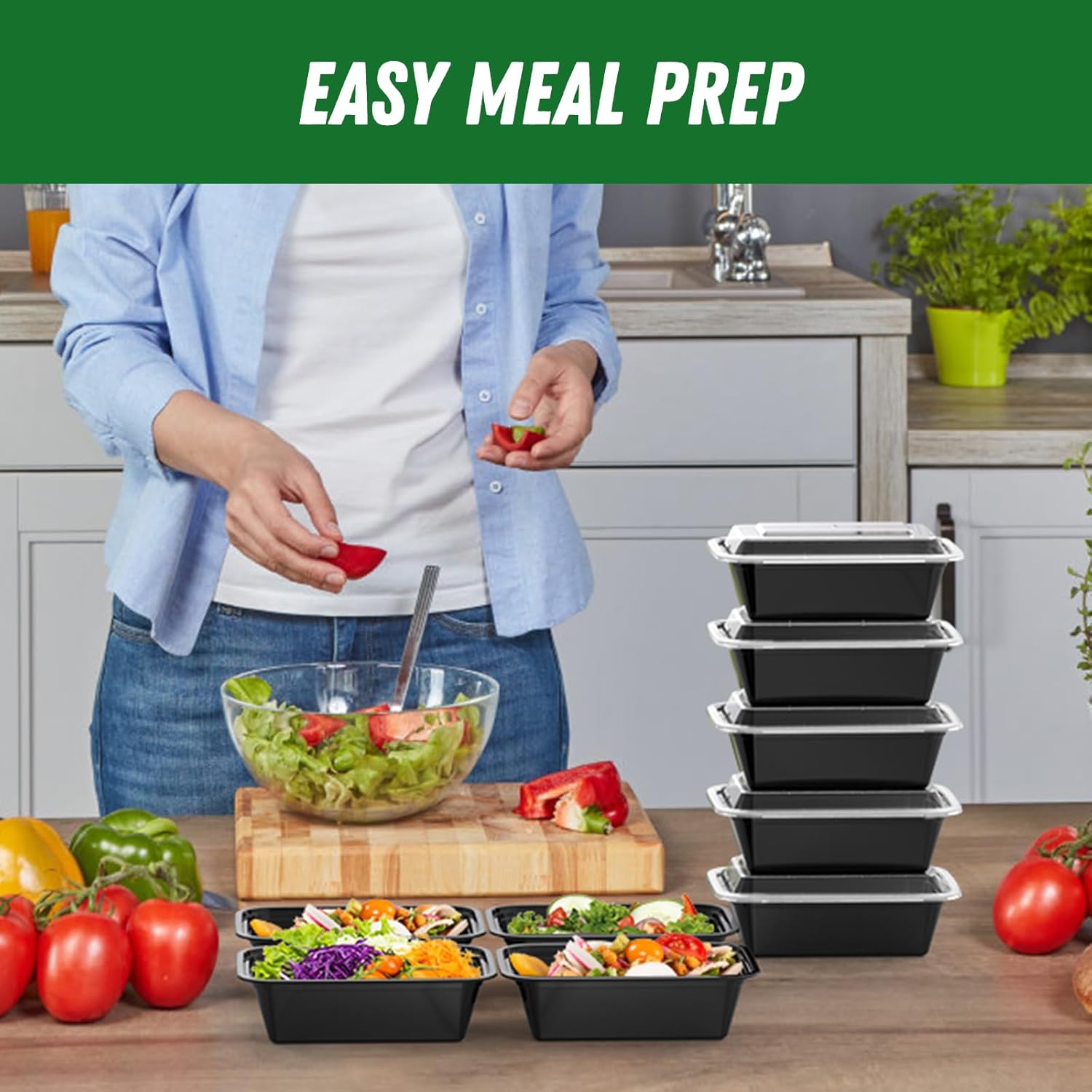 50-Set Meal Prep Containers with Lids