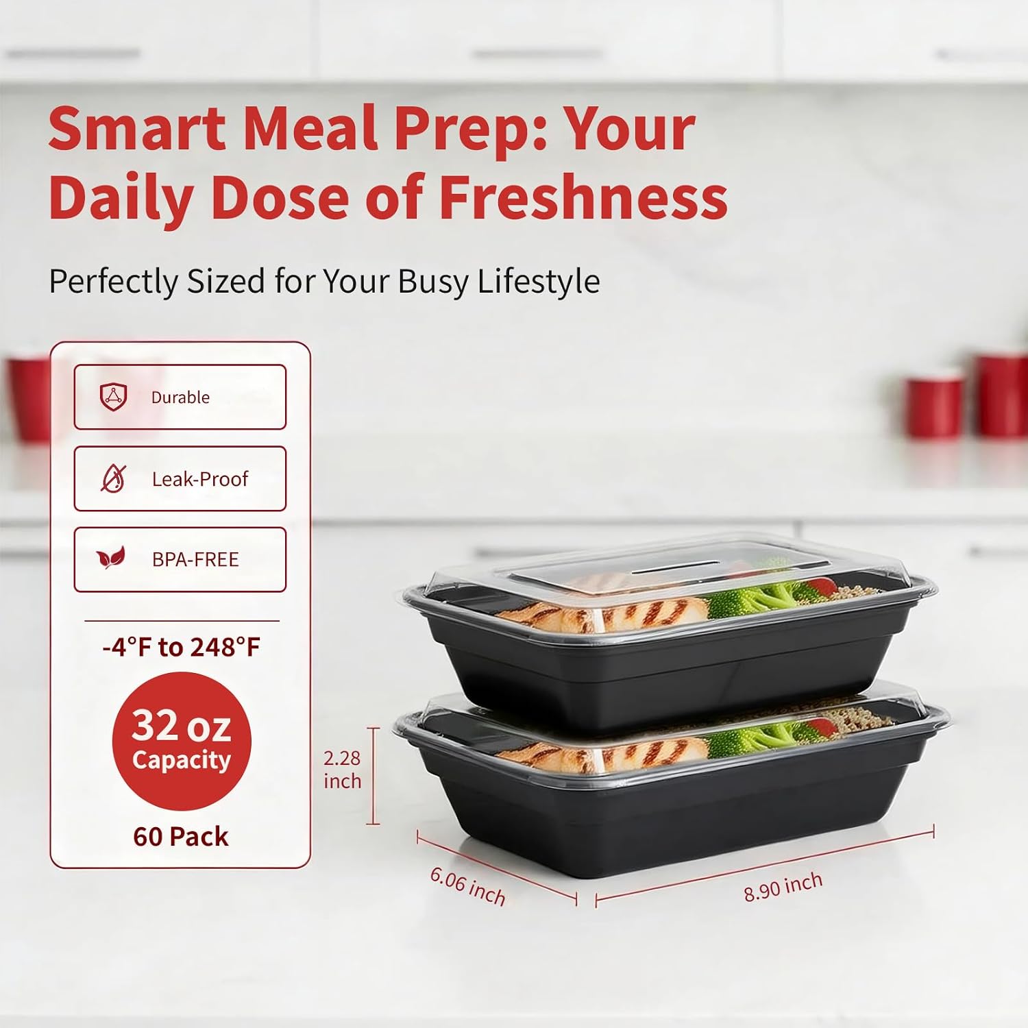 60-Pack Single Compartment Containers