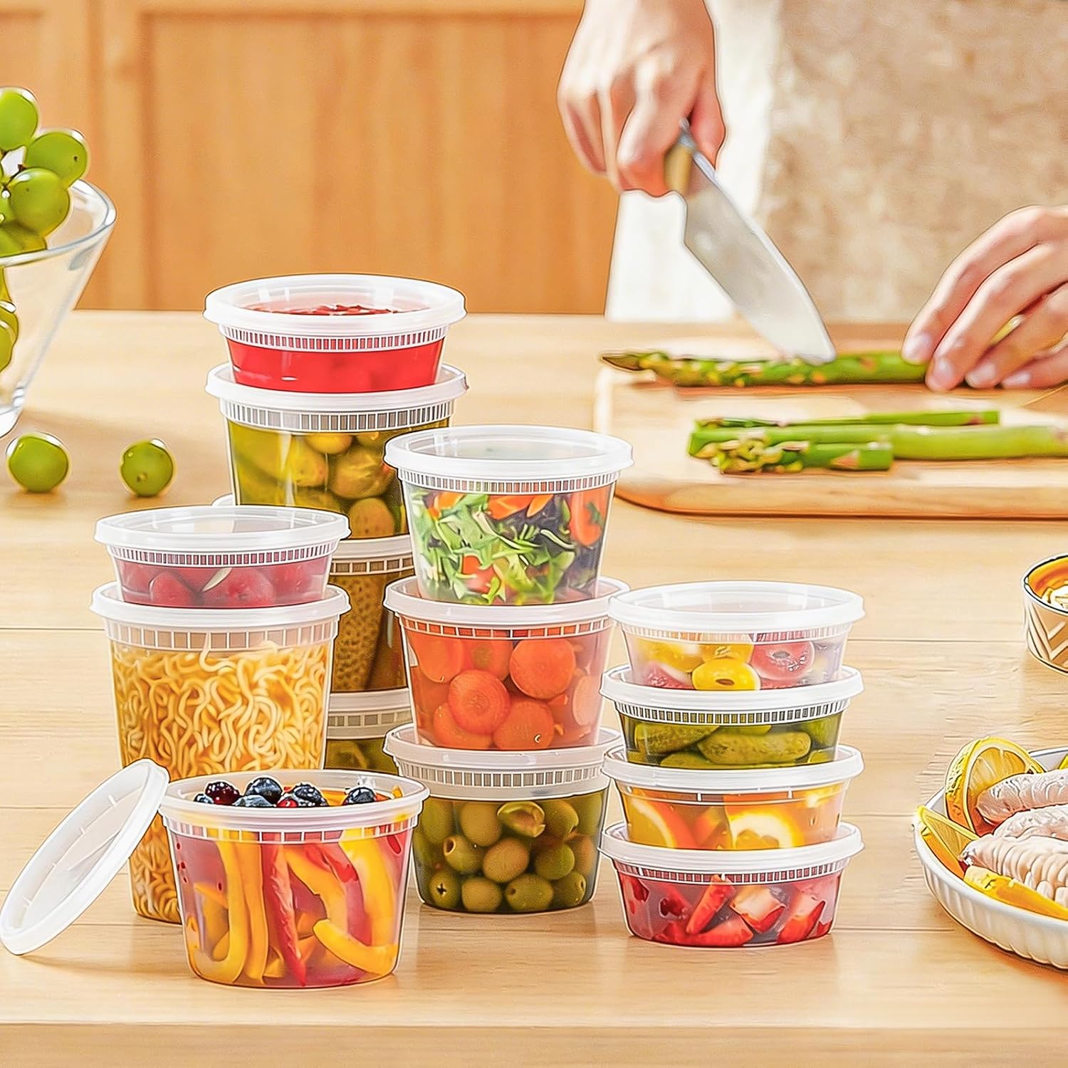 60-Piece Assorted Storage Container Set