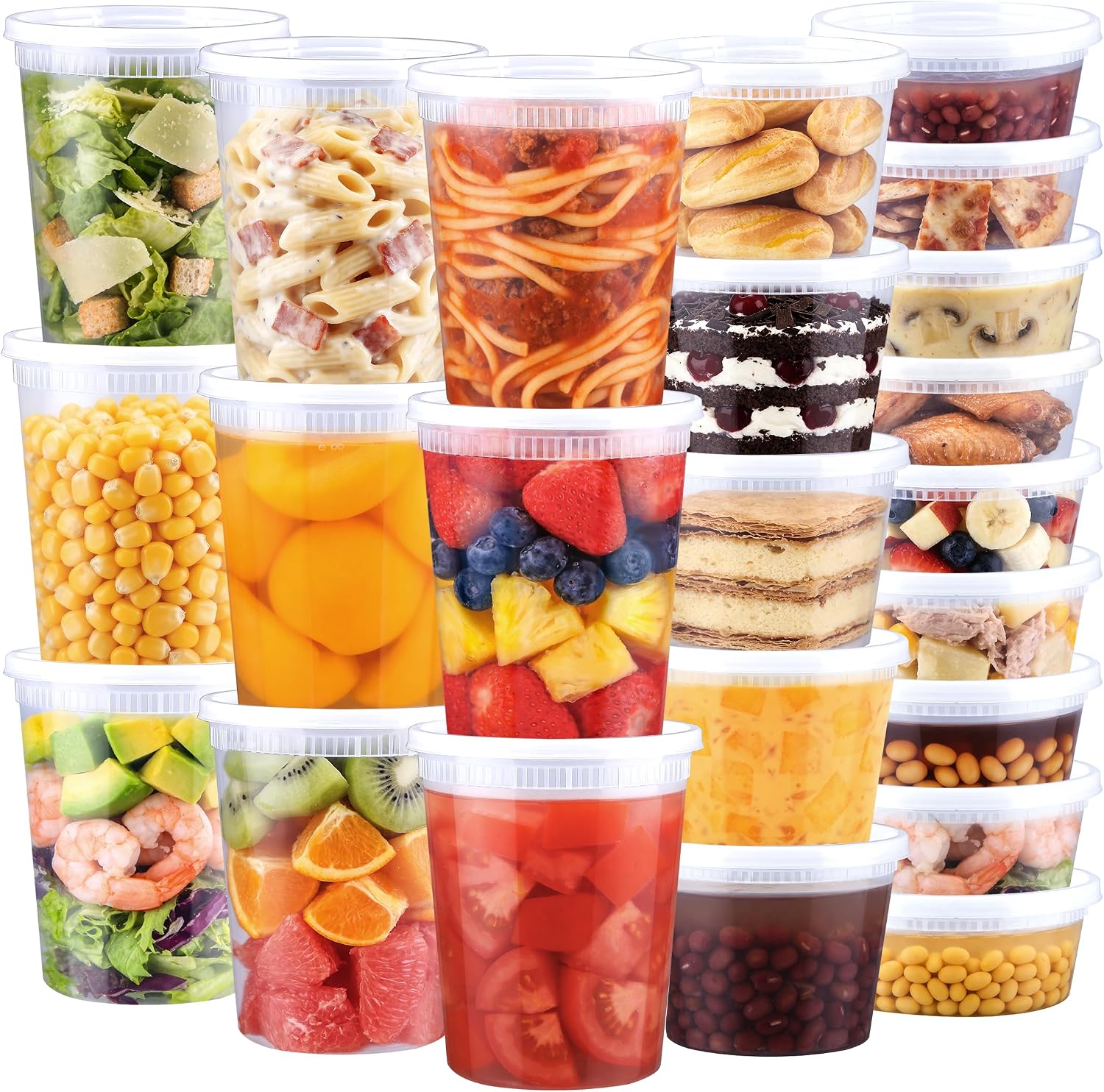60-Piece Assorted Storage Container Set