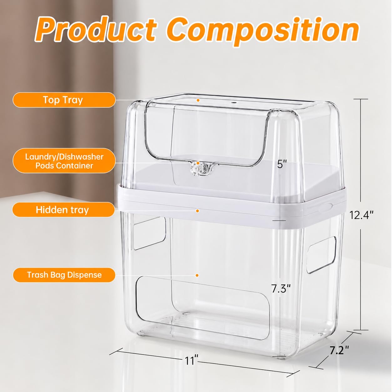 Clear Stackable Under Sink Dispenser