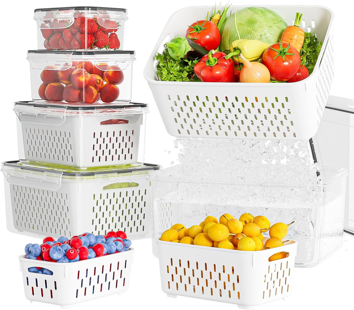 Five-Pack Produce Storage Containers