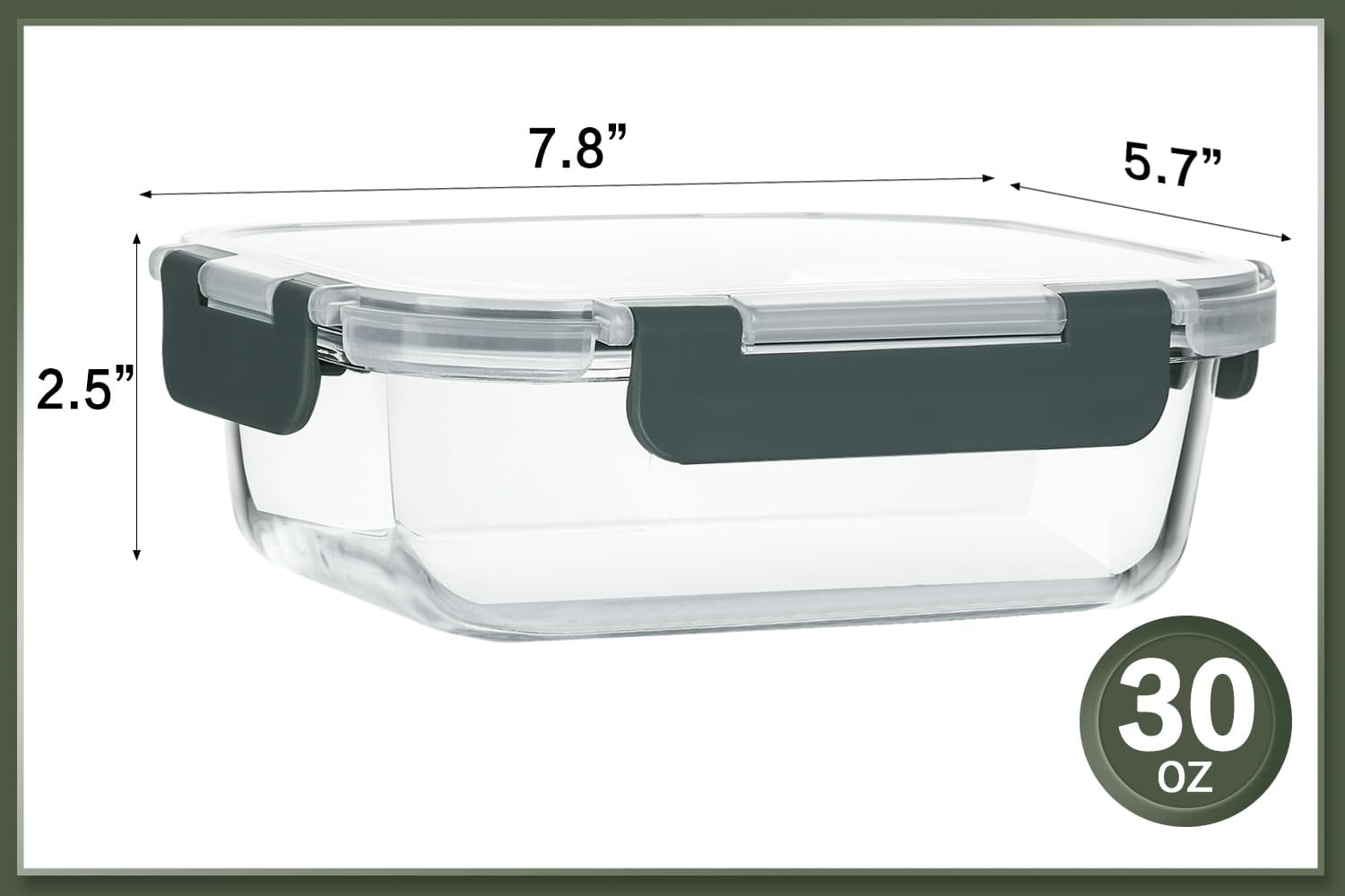 Ten-Pack Glass Food Containers