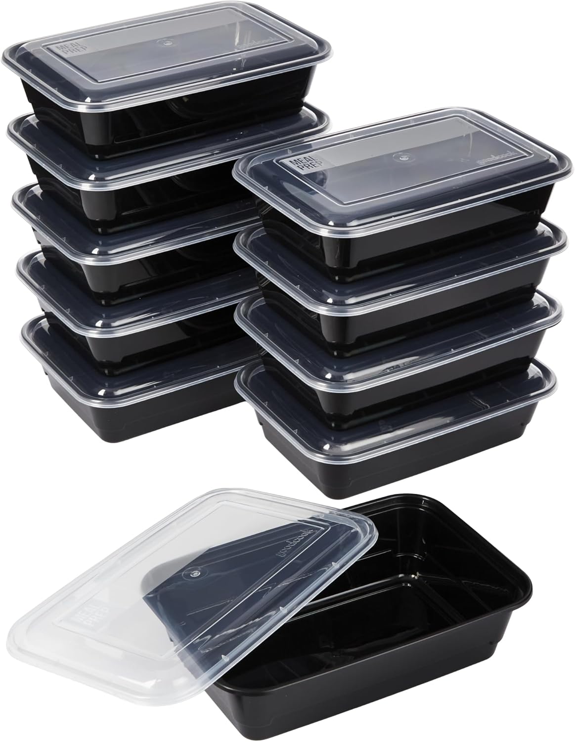 Ten-Pack Single Compartment Containers